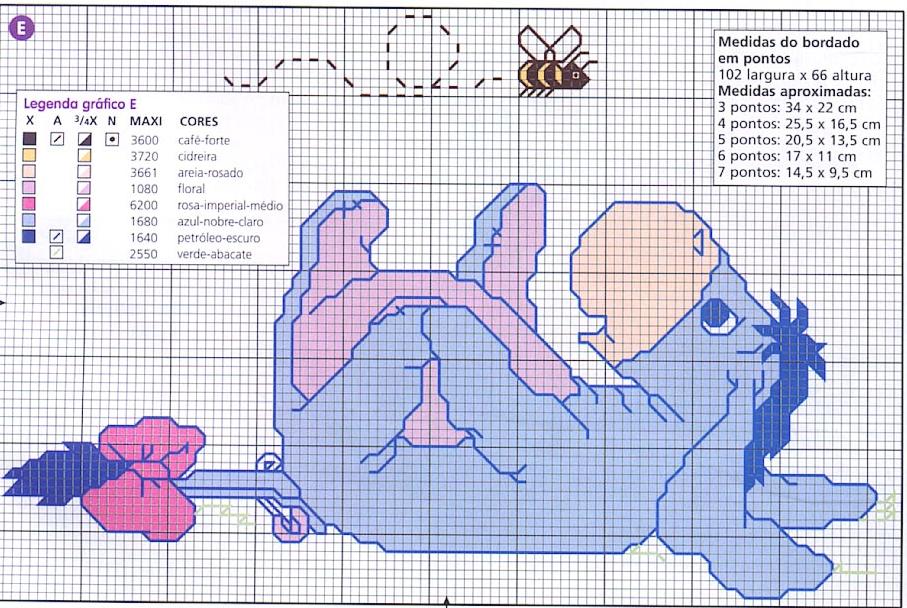 Schema punto croce Hiho baby